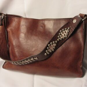 Brown Leather Shoulder Bag